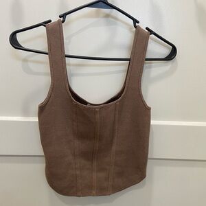 H&M Chocolate Brown Tank Top